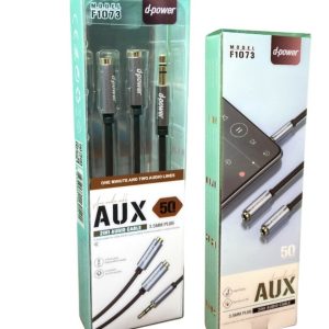 Cable extensión 2en1 audio D-Power